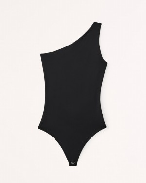 Body Abercrombie One-shoulder Seamless Fabric Damske Čierne | 09JGZSKXN