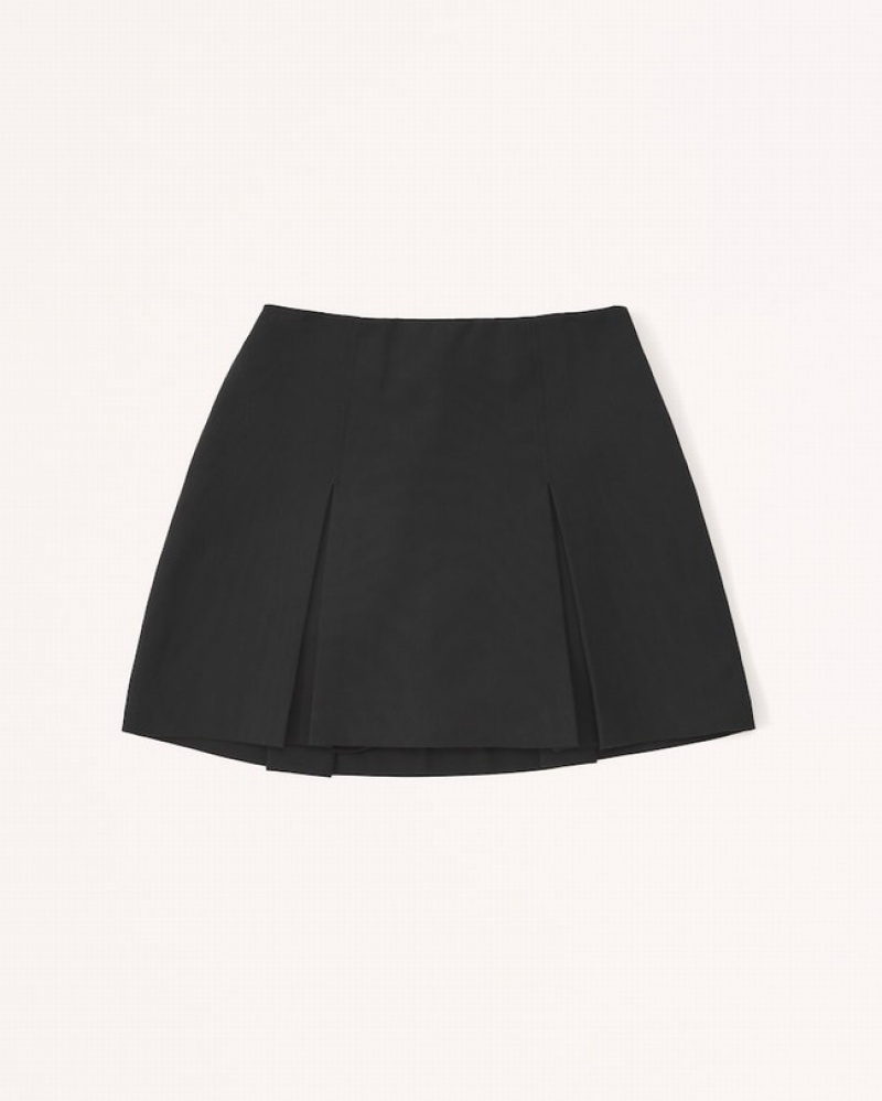 Sukne Abercrombie Plisované Menswear Mini Damske  Čierne | 14ZXJVEGM